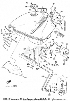 FUEL TANK NONCALIFORNIA MODEL