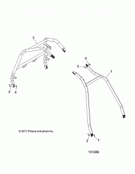 CHASSIS, CAB FRAME AND SIDE BARS - A18DAE57B2 (101286)