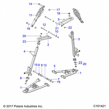 SUSPENSION, FRONT - A20HAB15N2 (101421)