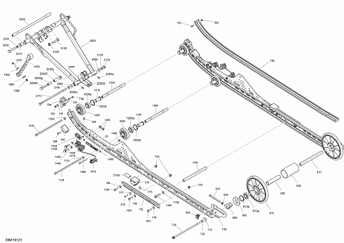 Rear Suspension -  Lower Section - X 165 Model