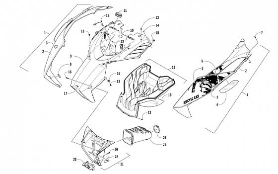 HOOD AND AIR INTAKE ASSEMBLY