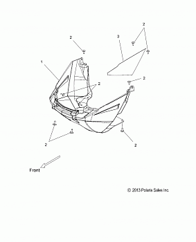 BODY, NOSEPAN ASM. - S18CFF5BSL/BEL (49SNOWNOSEPAN14550)