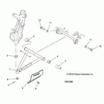 SUSPENSION, A-ARM and STRUT MOUNTING - A16SUH57N6  (100186)