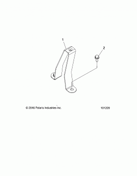 CHASSIS, FUEL TANK SUPPORT BRACKET - A19SJE57BH (101209)