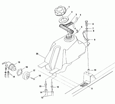 FUEL TANK - A01CH50AA (4964466446A012)