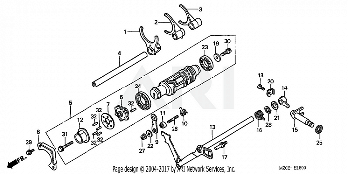 SHIFT DRUM + SHIFT FORK