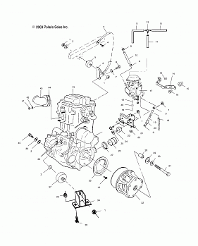 ENGINE MOUNTING - A04CL50AA (4986288628A09)