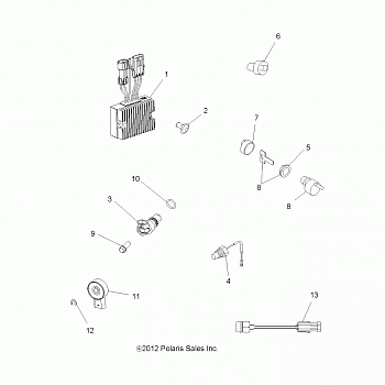 ELECTRICAL, SWITCHES, SENSORS and ECM - A13MH50TD (49ATVELECT12400)