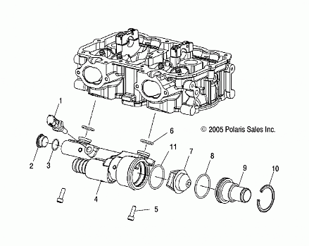 ENGINE, COOLANT RAIL - S12PU7ESL/EEL (49SNOWCOOLANTFSTIQ)