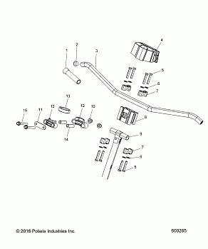 STEERING, UPPER and HANDLEBAR ASM. - S19EKB6PSL (600285)