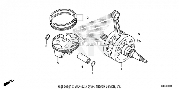 CRANKSHAFT + PISTON