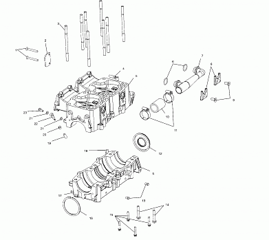 CRANKCASE - S01SS7AS (4960946094C008)