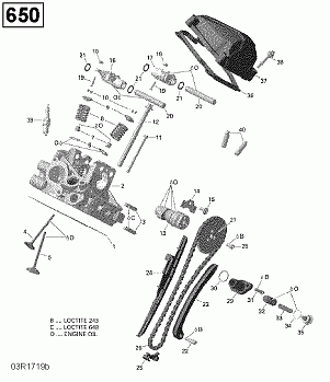 Cylinder Head, Rear - 650 EFI