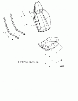 BODY, SEAT ASM. - A16DAH57A1 (100287)