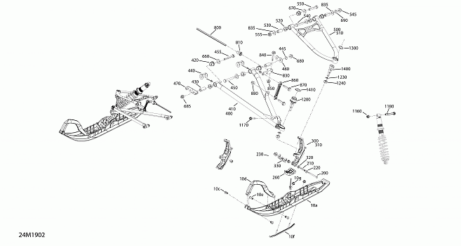 Front Suspension And Ski - 600R ETEC