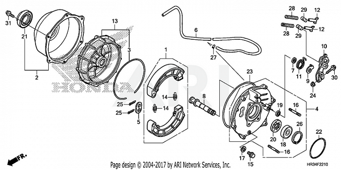 REAR BRAKE PANEL