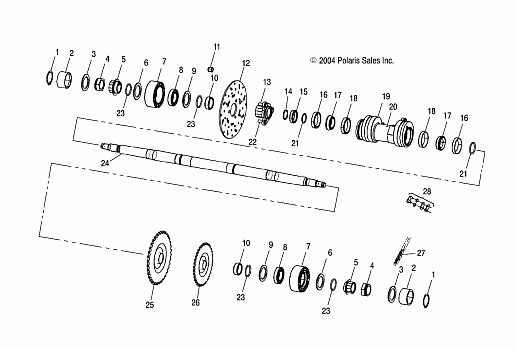 MIDDLE DRIVE - A03CL50AA (4995019501B11)