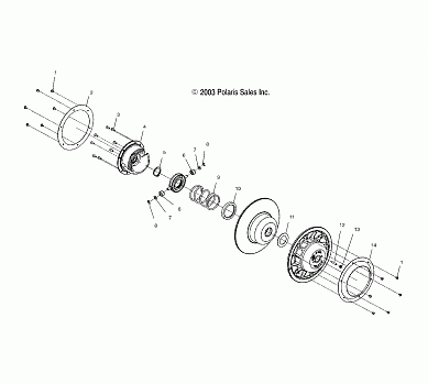 DRIVEN CLUTCH - S04NT5BS/BE (4988518851B14)