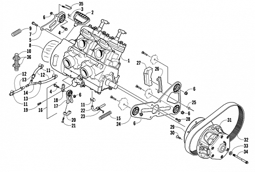 ENGINE AND RELATED PARTS