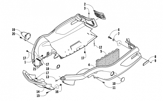 BELLY PAN AND FRONT BUMPER ASSEMBLY