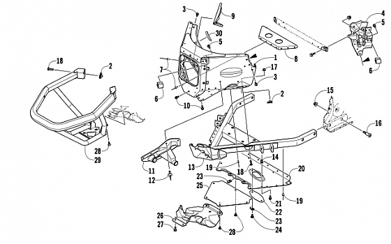 FRONT BUMPER AND FRAME ASSEMBLY