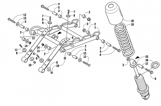 REAR SUSPENSION FRONT ARM ASSEMBLY