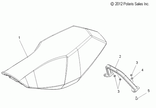 BODY, SEAT ASM. - S14CM8GSA/GSL/GEA (49SNOWSEAT138RMK)