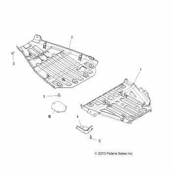 BODY, SKID PLATES - A15SXE95FK (49ATVSKIDPLATE14SP550)