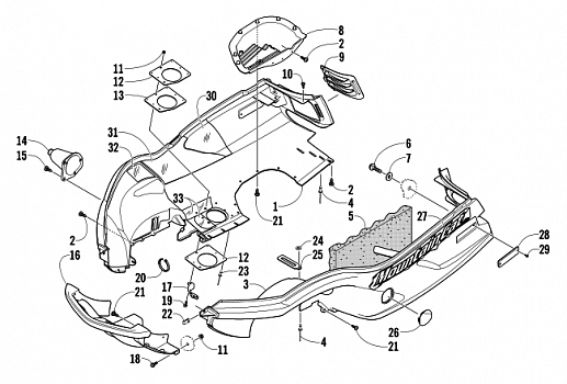 BELLY PAN AND FRONT BUMPER ASSEMBLY