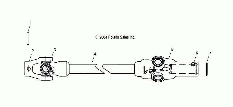 PROP SHAFT, FRONT - R05RD68AA/AB (4998269826B10)