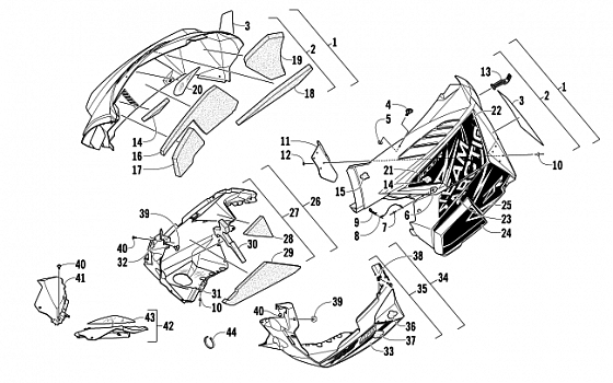 SKID PLATE AND SIDE PANEL ASSEMBLY