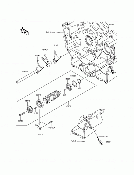 Gear Change Drum/Shift Fork(s)