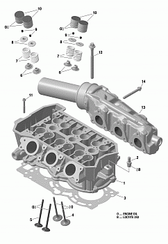 Cylinder Head And Exhaust Manifold  - 903