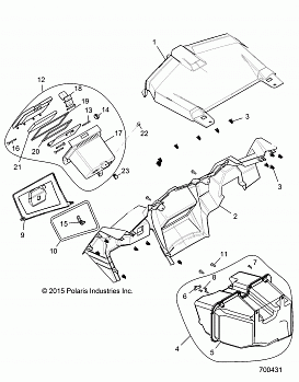 BODY, DASH AND GLOVEBOX - Z18VDE92LS (700431)