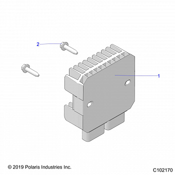 ELECTRICAL, VOLTAGE REGULATOR AND MOUNTING - A20SJS57CH (C102170)