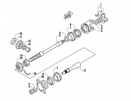 SECONDARY DRIVE ASSEMBLY