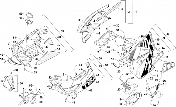 SKID PLATE AND SIDE PANEL ASSEMBLY