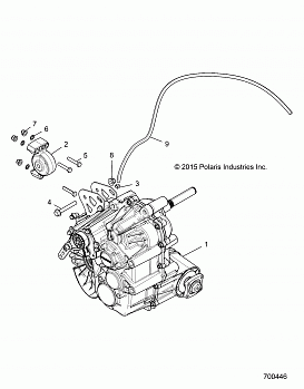 DRIVE TRAIN, MAIN GEARCASE MOUNTING - Z17VFE92AK/AM/AB (700446)