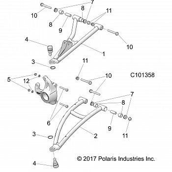 SUSPENSION, FRONT A-ARMS - A19SYS95CH (C101358)