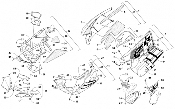 SKID PLATE AND SIDE PANEL ASSEMBLY