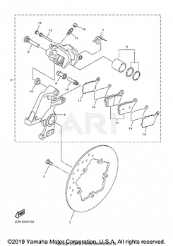 REAR BRAKE CALIPER