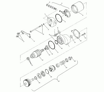 STARTING MOTOR - A03BA38CA (4982568256D03)