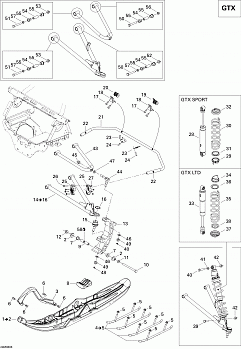 Front Suspension And Ski