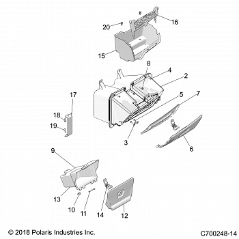 BODY, DASH STORAGE - Z20NAE92KL (C700248-14)