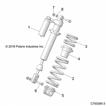 SUSPENSION, FRONT SHOCK MOUNTING - Z20NAE99FC/E99NC/S99CC/S99FC (C700280-3)
