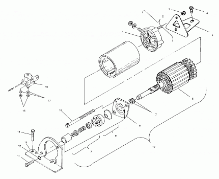 STARTING MOTOR - S01SD7AS (4960586058C005)