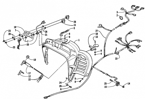 CONSOLE, SWITCHES, AND WIRING ASSEMBLIES