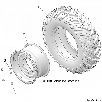 WHEELS, FRONT - Z20CHA57A2 (C700191-2)