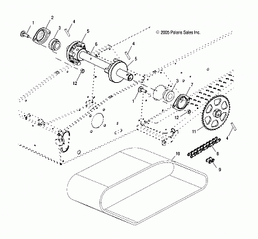 DRIVE TRAIN, DRIVE SHAFT - S16WB1ASA/AEA (4997579757A13)