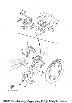 REAR BRAKE CALIPER